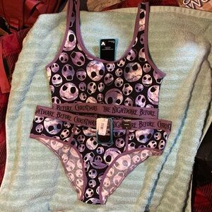 Torrid Nightmare Before Christmas Purple Lingerie Set